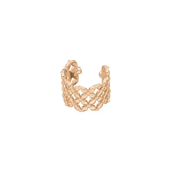 Leaf Jewelry Earcuff Grid, 18 K Rosegold vergoldet Online Shopping