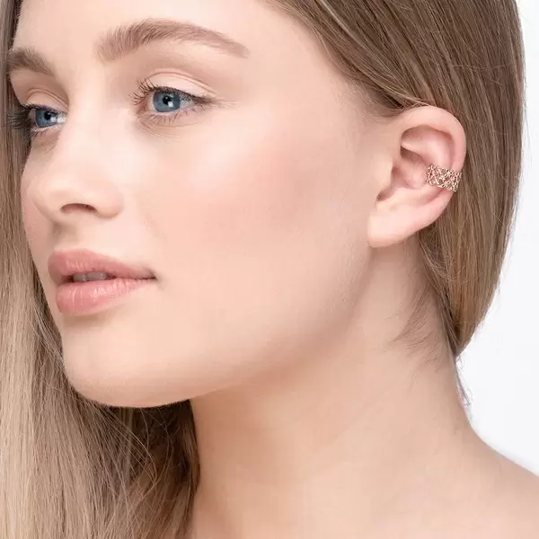 Leaf Jewelry Earcuff Grid, 18 K Rosegold vergoldet Online Shopping
