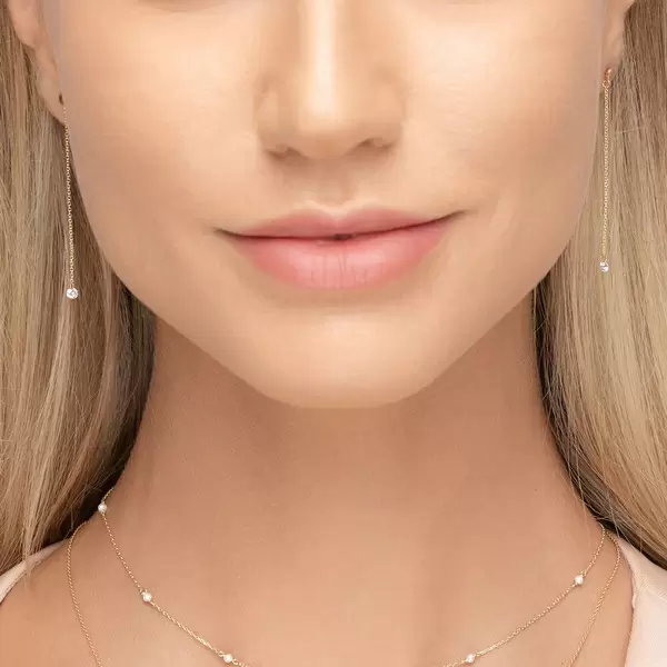 Leaf Jewelry Ohrringe Pure Kette, 18 K Gelbgold Osterangebot