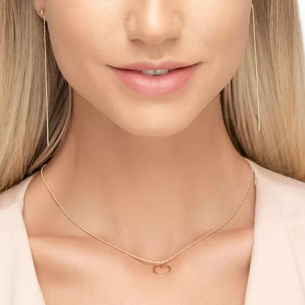 Leaf Jewelry Halskette GENTLE HEART, 14 K Gelbgold Top Angebot