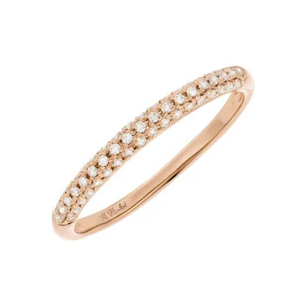 Leaf Jewelry Ring DAZZLE mit Diamanten, 14K Rosegold Saisonale Angebote