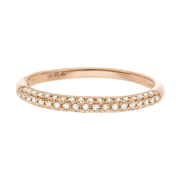 Leaf Jewelry Ring DAZZLE mit Diamanten, 14K Rosegold Saisonale Angebote