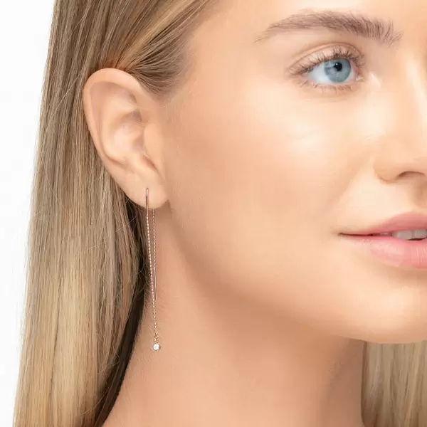 Leaf Jewelry Ohrringe "my first diamond", ball chain, 14 K Rosegold JETZT KAUFEN