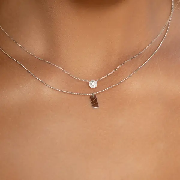 Leaf Jewelry Halskette Pavé II mit Diamanten, 18 K Gelbgold Zeitbegrenzte Promotion