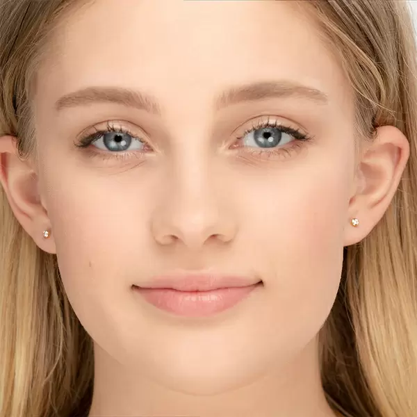 Leaf Jewelry Ohrstecker "my first diamond", 18 K Gelbgold Bis zu 50% Rabatt