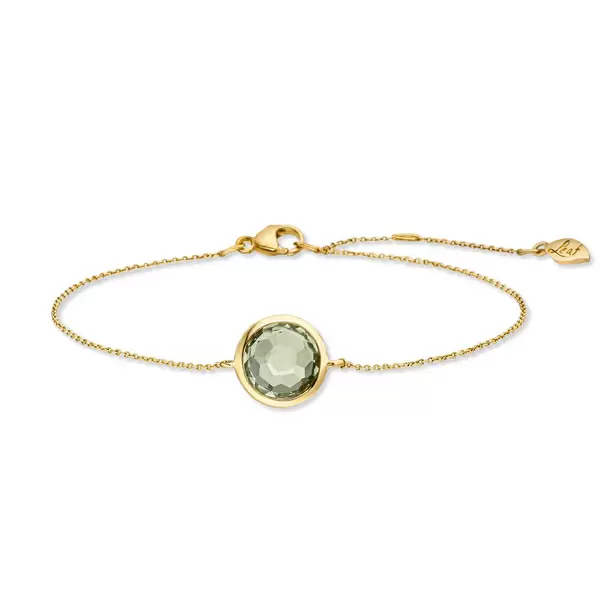 Leaf Jewelry Armkette Green Amethyst, 14 K Gelbgold Kostenloser Versand international