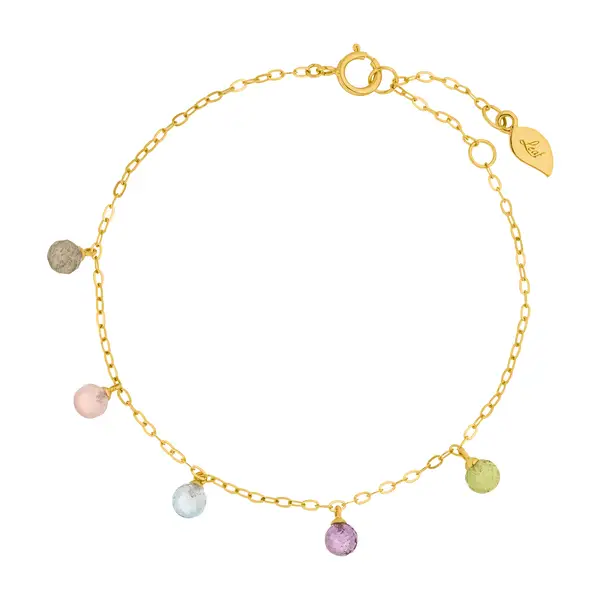 Leaf Jewelry Armkette Sweet Gems, 14K Gelbgold Speichern exportieren