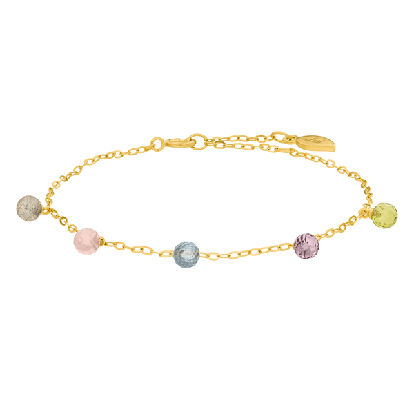 Leaf Jewelry Armkette Sweet Gems, 14K Gelbgold Speichern exportieren