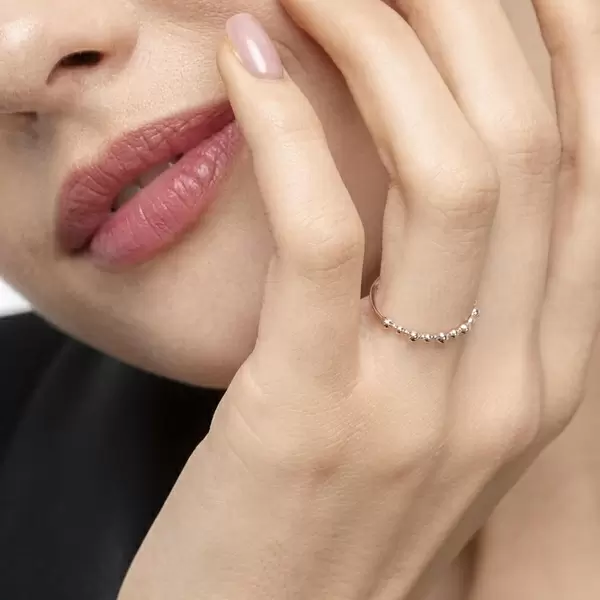 Leaf Jewelry Ring Kugel, 18 K Roségold 2025