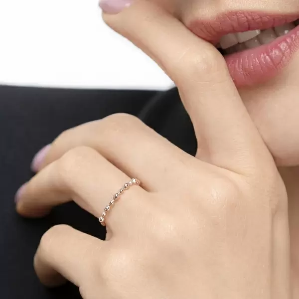 Leaf Jewelry Ring Kugel, 18 K Roségold 2025