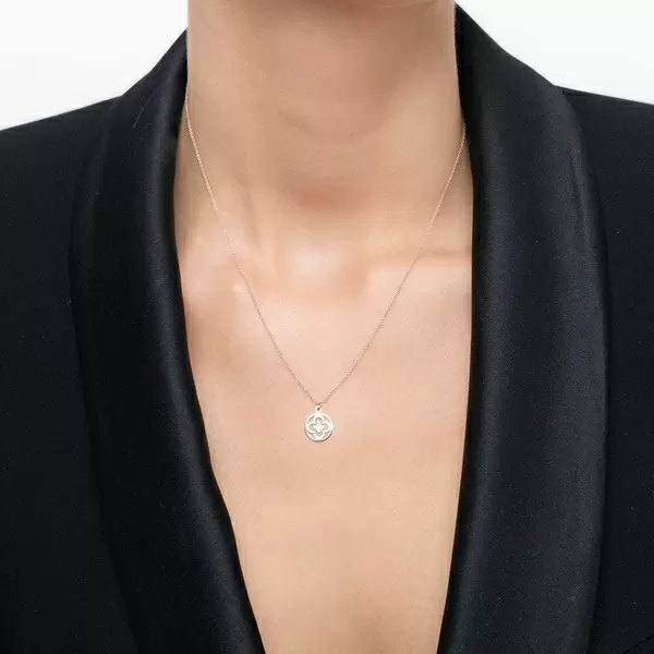 Leaf Jewelry Halskette Clover, 14 K Rosegold Großer Ausverkauf