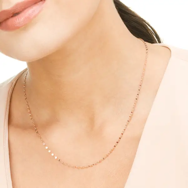 Leaf Jewelry Halskette Shiny Twist, 14K Gelbgold Saisonschlussverkauf