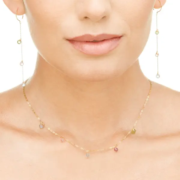Leaf Jewelry Ohrhänger Sweet Gems, 14K Gelbgold Jubiläumsangebot