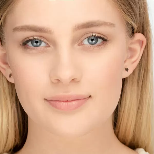 Leaf Jewelry Ohrstecker Herz, 14 K Rosegold Super Rabatt