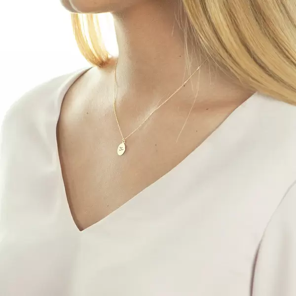 Leaf Jewelry Halskette Birds, 14 K Gelbgold 50% Rabatt mit kostenlosem Versand