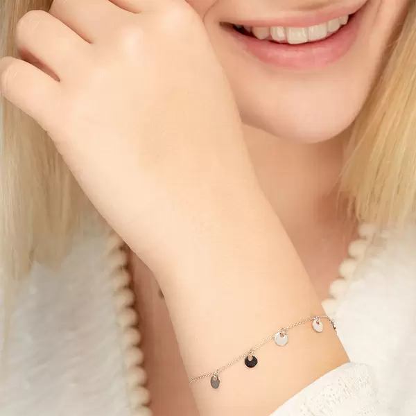 Leaf Jewelry Armkette Platelet, 14 K Weissgold 2025