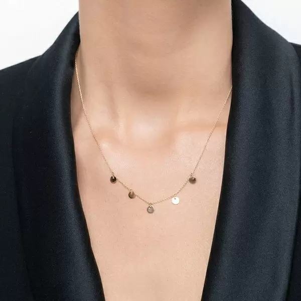 Leaf Jewelry Halskette Platelet, 14 K Gelbgold Meist gekauft
