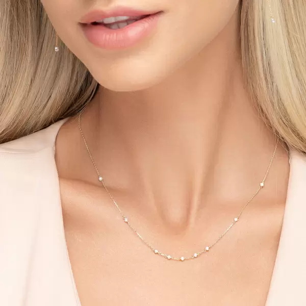 Leaf Jewelry Halskette White Pearls, 14 K Gelbgold Black Friday