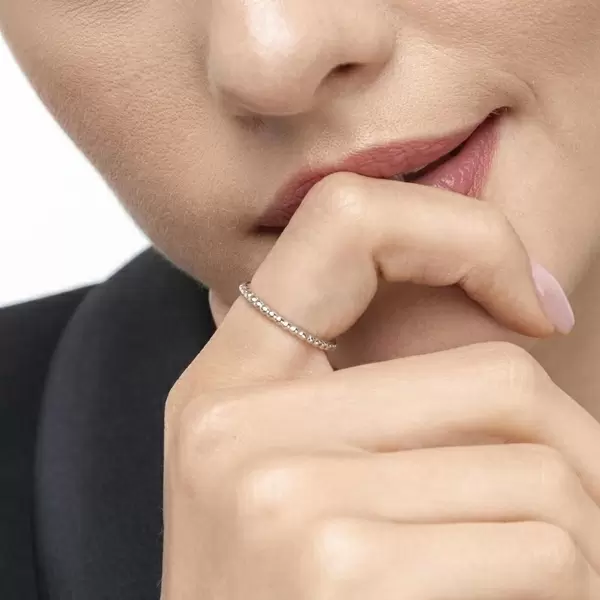 Leaf Jewelry Ring Kugel, 18 K Weissgold Saisonale Angebote