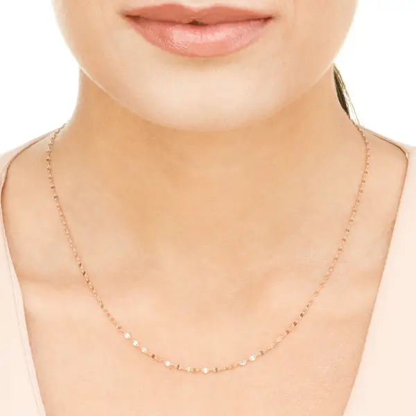 Leaf Jewelry Halskette Shiny Twist, 14K Rosegold Kauf eins, bekomm eins gratis