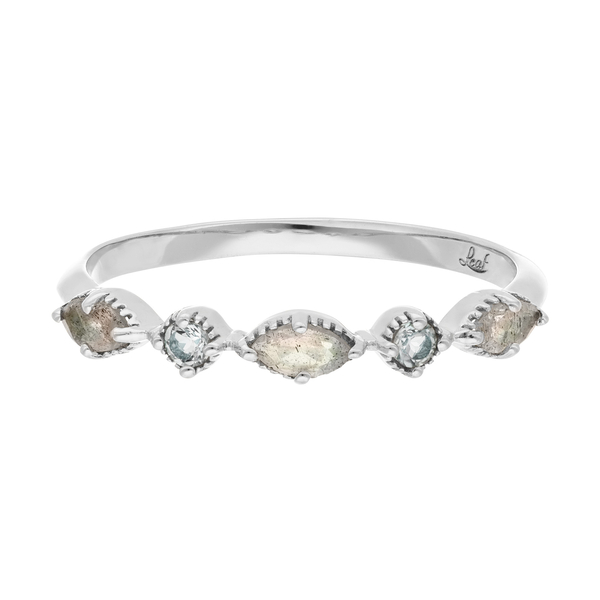 Leaf Jewelry Silber Ring, Oval Gems, Labradorit Bis zu 60% Rabatt