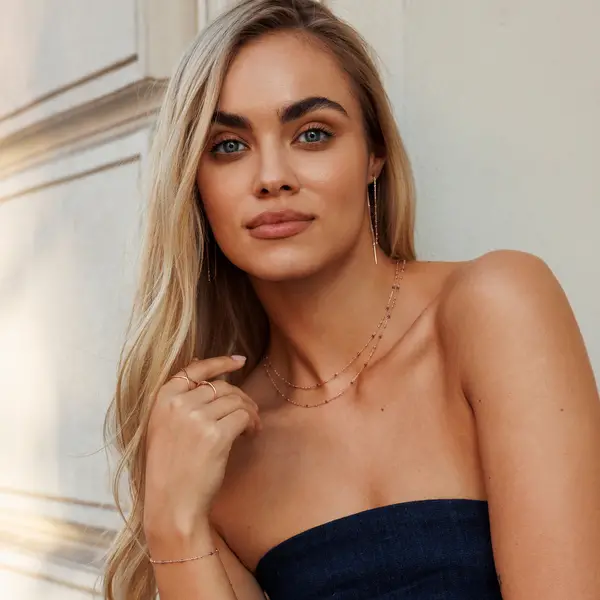 Leaf Jewelry Ohrhänger Flying Gems, Grüner Achat, 18 K Rosegold vergoldet 50% Rabatt mit kostenlosem Versand