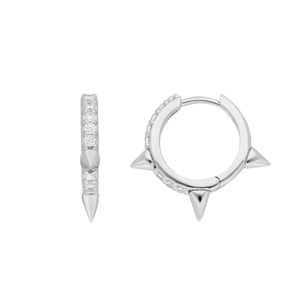 Leaf Jewelry Creole Triple Stud, 925 Sterlingsilber Cyber Monday