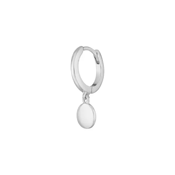 Leaf Jewelry Single Creole PLATELET, 925 Sterlingsilber Super Rabatt
