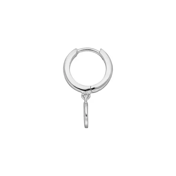 Leaf Jewelry Single Creole PLATELET, 925 Sterlingsilber Super Rabatt