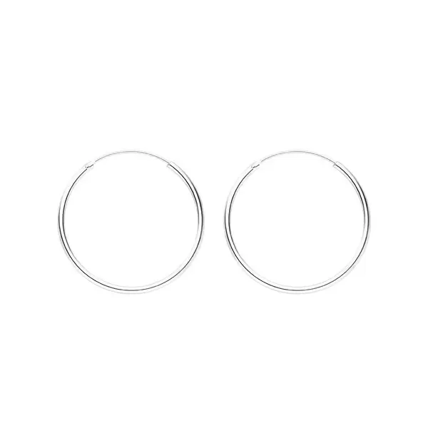 Leaf Jewelry Creole Pure, 30mm, 925 Sterlingsilber Kostenloser Versand international