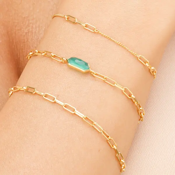Leaf Jewelry Silber Armkette, CUBE I Black Friday Preise