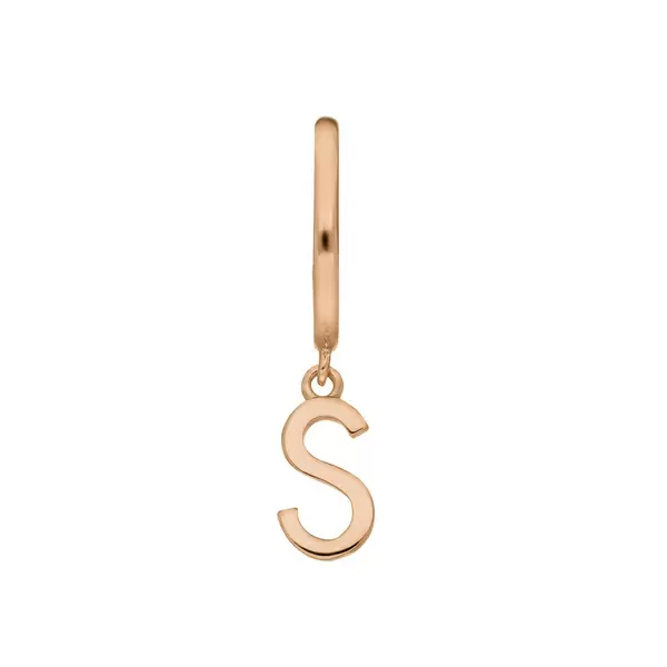 Leaf Jewelry Buchstaben Creole, 18 K Rosegold vergoldet, B Saisonschlussverkauf