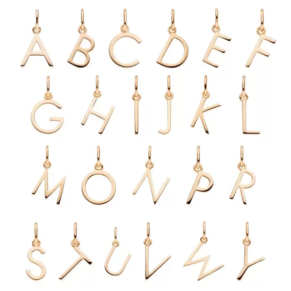 Leaf Jewelry Buchstaben Creole, 18 K Rosegold vergoldet, B Saisonschlussverkauf
