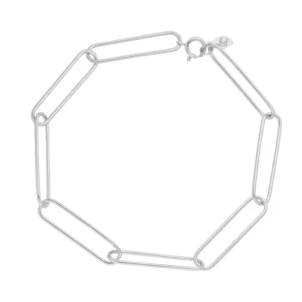 Leaf Jewelry Silber Armkette, BIG SQUARE Große Rabatte