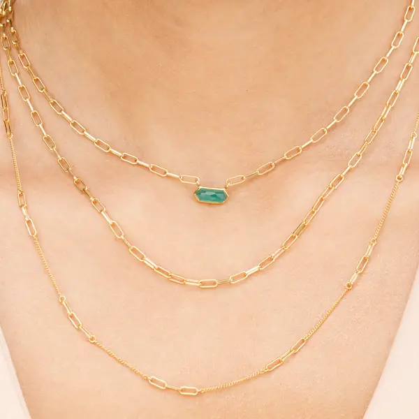 Leaf Jewelry Silber Halskette, CUBE, Grüner Achat, Rosegold Bis zu 60% Rabatt