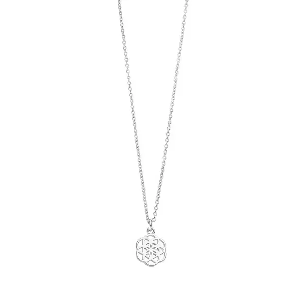 Leaf Jewelry Halskette Flower of Life, 45cm, 925 Sterlingsilber Sonderangebot der Fabrik
