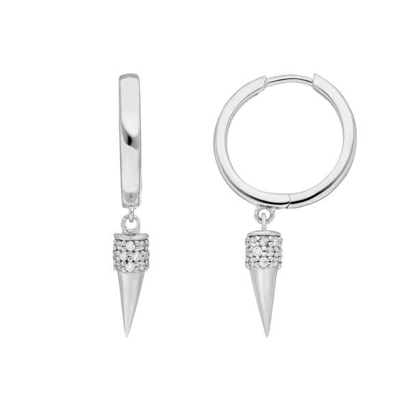 Leaf Jewelry Creole Single Stud, 925 Sterlingsilber Super Rabatt