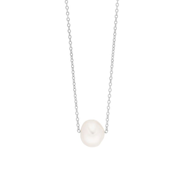 Leaf Jewelry Halskette Perlen Tropfen, 925er Silber Auslauf