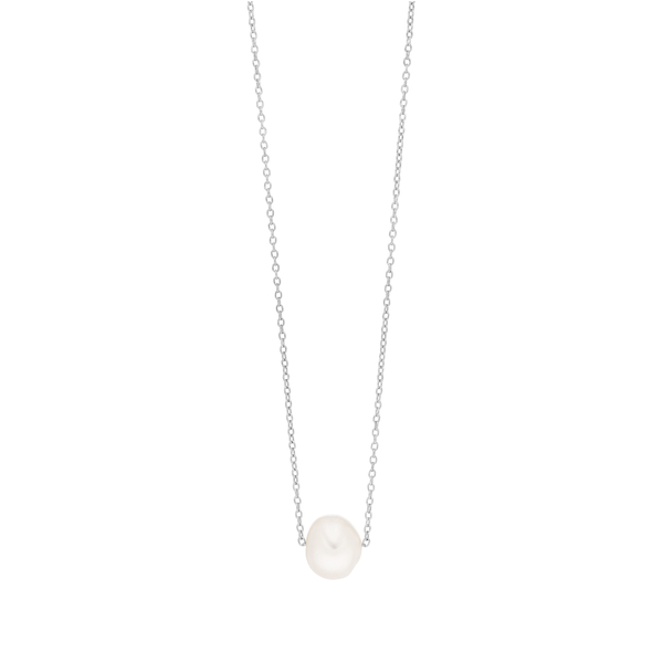Leaf Jewelry Halskette Perlen Tropfen, 925er Silber Auslauf