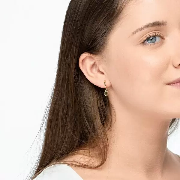 Leaf Jewelry Single Creole PLATELET, 18 K Gelbgold vergoldet Sonderangebot