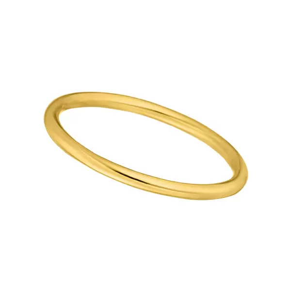 Leaf Jewelry Stacking Ring Basic, 18 K Gelbgold vergoldet, Größe 50 Valentinstagsangebot