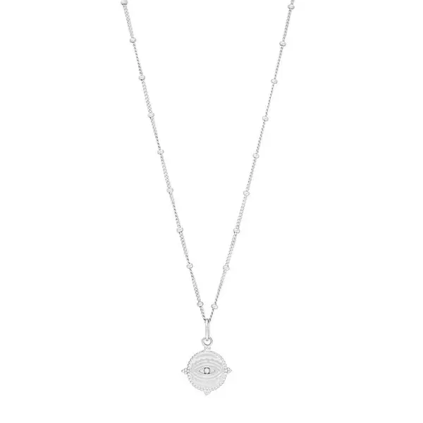Leaf Jewelry Halskette Evil Eye, 45cm, 925 Sterlingsilber Kostenloser Versand international