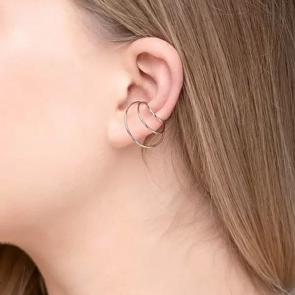 Leaf Jewelry Earcuff Triple Ring, 925 Sterlingsilber Speichern exportieren