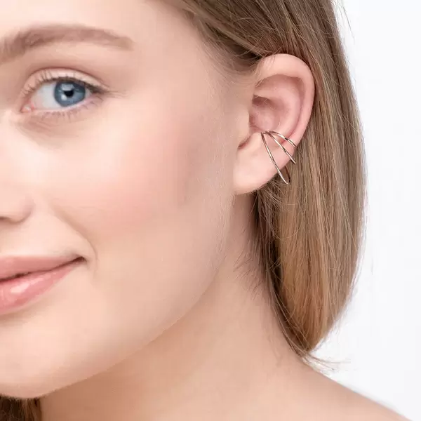 Leaf Jewelry Earcuff Triple Ring, 925 Sterlingsilber Speichern exportieren