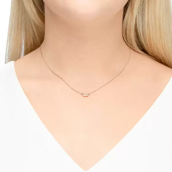 Leaf Jewelry Halskette SPARKLE, 18 K Rosegold vergoldet zollfrei