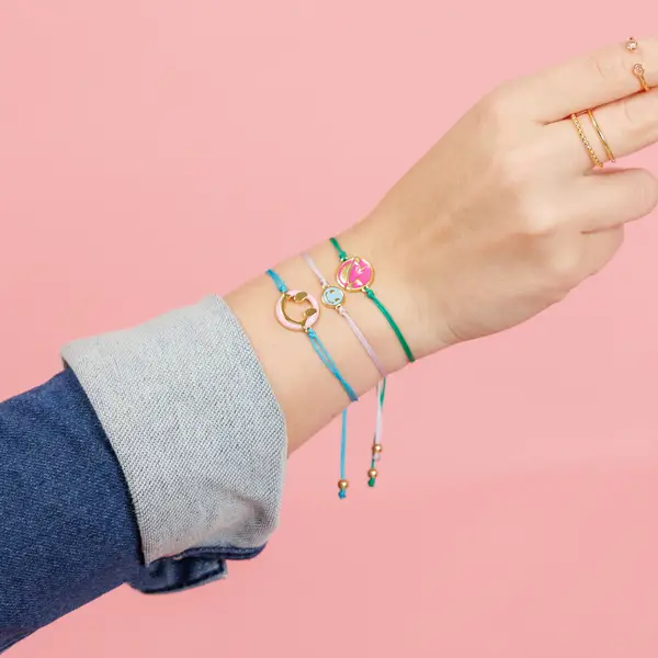 Leaf Jewelry Glücksarmband "Joy" EMOJI, 18 K Gelbgold vergoldet Rabatte dieses Monats