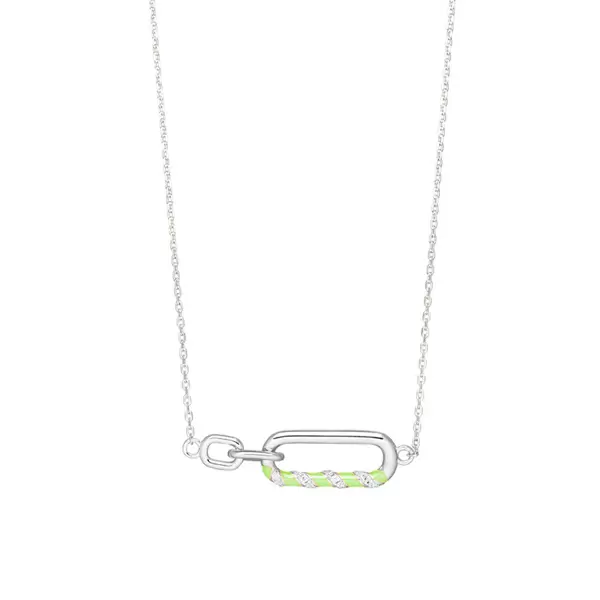 Leaf Jewelry Silber Halskette, Neon Twist Schlussverkauf