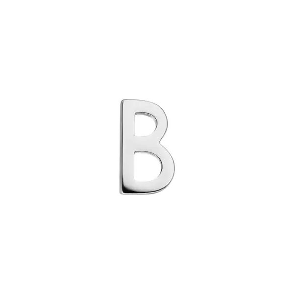 Leaf Jewelry Buchstabenstecker, 925 Sterlingsilber, 1 Stück, B Fabrikpreis