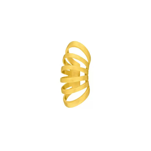 Leaf Jewelry Earcuff Rock, 18 K Gelbgold vergoldet Jubiläumsangebot