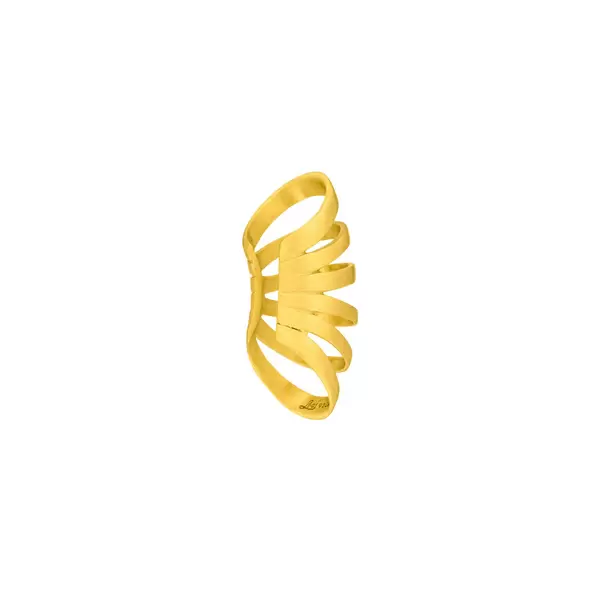 Leaf Jewelry Earcuff Rock, 18 K Gelbgold vergoldet Jubiläumsangebot
